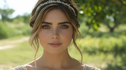 A close-up of a woman wearing a 1920s flapper dress with intricate beading, a feathered headband, and a vintage hairstyle, representing the glamour and sophistication of the Roaring Twenties