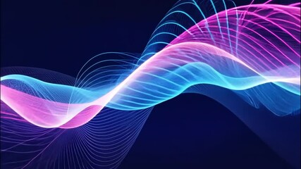 Complex fractal-based waveforms flow endlessly, their intricate patterns glowing with futuristic metallic colors like silver, blue, and magenta. background subtle, endless loop of fractal patterns - Powered by Adobe