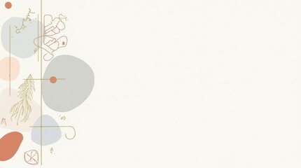 Minimalist image of a simple and elegant design with abstract and graphic elements