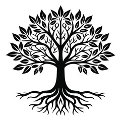 Obraz premium Tree of life illustrations stylized silhouettes