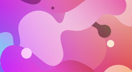 Abstract Fluid Forms: A vibrant and dynamic abstract composition featuring flowing, organic shapes and a harmonious gradient of soft hues, creating a sense of fluidity, movement, and visual interest.