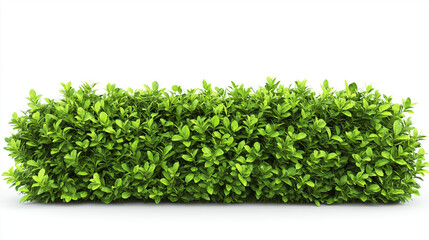 Obraz premium Green hedge isolated on white background , plants , trees , grass