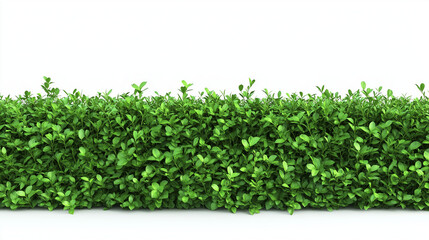 Fototapeta premium Green hedge isolated on white background , plants , trees , grass