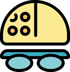 Small delivery robot moving on wheels, equipped with sensors and advanced technology for autonomous navigation