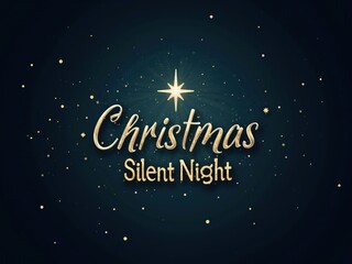 Graphic Design: Christmas Silent Night with Star