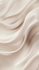 Obraz premium Soft mocha mousse-toned backdrop with abstract flowing fabric patterns and gentle curves
