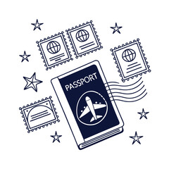 Travel  and tourism icon concept vector illustration