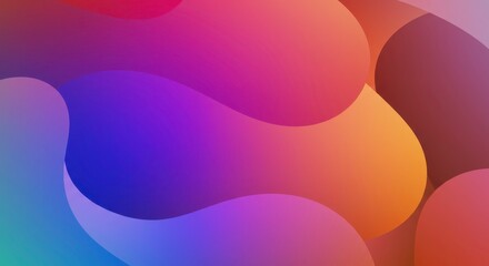 Abstract Color Bubbles: A mesmerizing blend of vibrant hues, featuring smooth, rounded shapes that intertwine, creating a sense of depth and fluidity. 