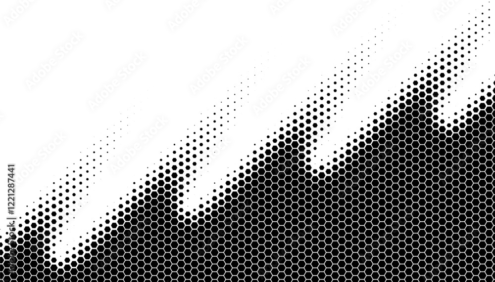 Poster black and white transition background pattern. abstract pattern transition for backgroud, jersey pat