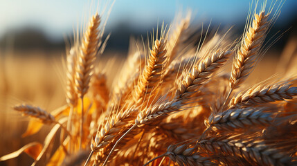 Golden Wheat Field at Sunset