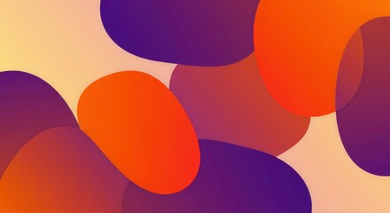 Abstract Fluid Shapes Background: A vibrant, eye-catching backdrop composed of overlapping, amorphous shapes in a gradient of warm, inviting colors, creating a dynamic visual texture. 