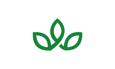 Green leaf logo