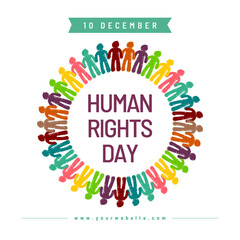White Green Minimalist Simple International Human Rights Day Instagram Post