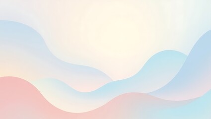 Fototapeta premium Abstract pastel background with waves. Generative Ai.