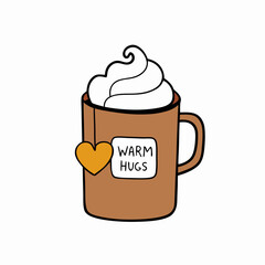 cup of coffee with chocolate