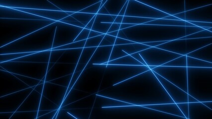 neon line illustration on black background. creating a futuristic, abstract design.