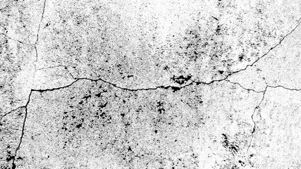 Abstract Grunge Concrete Wall Texture – Distressed Surface with Cracks and Rough Industrial Background Illustration