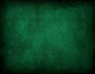 Fototapeta premium green grunge background with copy space, Elegant dark emerald green background with black shadow border and grunge texture design