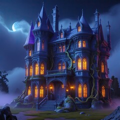 Fototapeta premium castle in the night