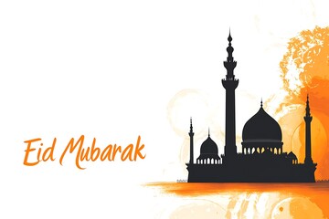 Turquoise Glass Plate Displaying Modern Design, Vector Mosque illustration with Islamic Calligraphy on simple background, Vector Illustration for Muslim holy month Ramadan Kareem.Mosque ramadan