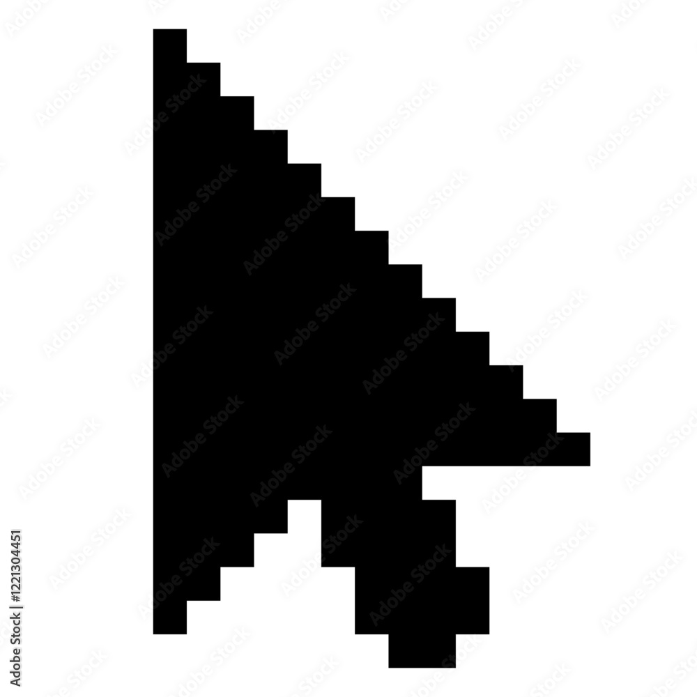 Aufkleber Cursor icon in arrow form, mouse click cursor, clicking arrow pointer