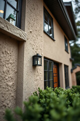 Fototapeta premium Captivating Home Exterior: Architectural Details and Landscaping