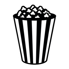 popcorn bouquet vector illustration