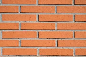 orange background with brick wall texture