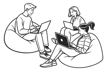 person with a laptop