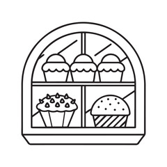 Cozy Hygge Nature: Bold and easy Coloring Page, Line art drawing, black and White Image, relaxing Coloring Page, Coloring page