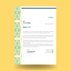 Fototapeta premium Professional and modern letterhead template in Abstract design template.