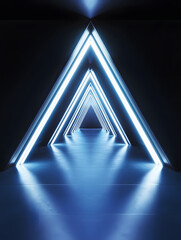 abstract blue background with triangles