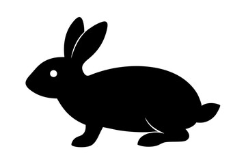 Easter vector art silhouettes, vector clip art , isolated decorative elements for the holidays on white.