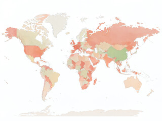 Global map of regions across continents