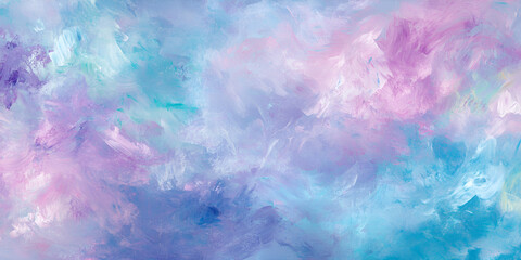 Obraz premium Abstract Pastel Brushstroke Texture in Pink and Blue