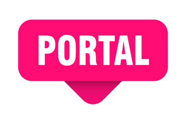 portal sticker. portal sign on transparent background