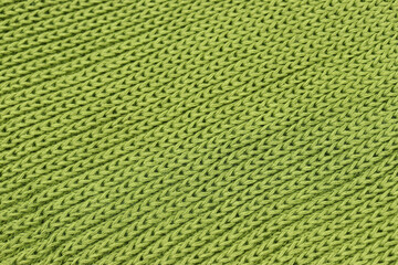 Green knit wool fabric texture pattern