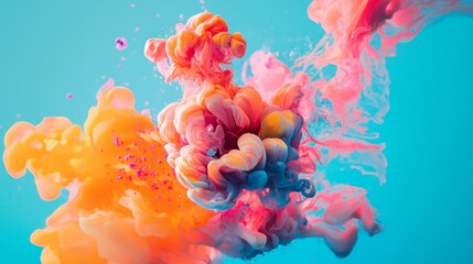 Fototapeta premium Color explosion of paint in water