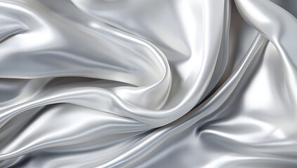 Silver silk cloth texture
