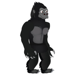 KingKong: 2d cartoon character Kingkong Ready for animation moral stories. 
Adobe Illustrator Artwork