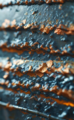 a close up of a metal surface with a lot of rust