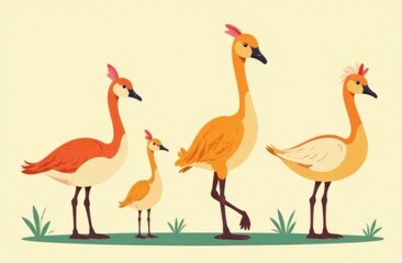 illustration of a flamingo