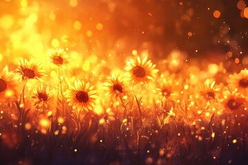 Golden Sunflower Field