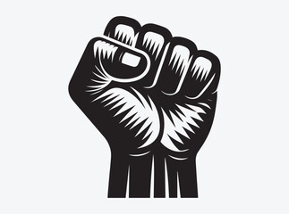 Raised Fist Symbol of Resistance and Unity