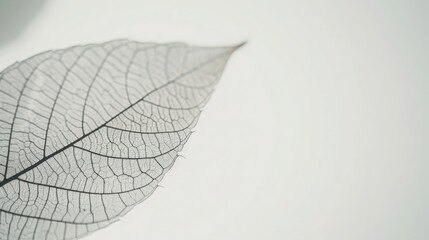 Intricate Veins of a Leaf Reveal the Complexity and Interconnectedness of Nature Captured in Close-Up Detail