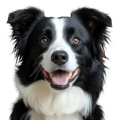 Border Collie isolated on transparent background