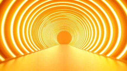 Naklejka premium Neon Loop Tunnel, dynamic concentric circles radiating vibrant colors, creating a mesmerizing and futuristic ambiance in Ultra HD, ideal for immersive visual experiences.