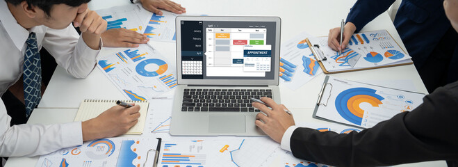 Online applointment booking calendar for brisk regristration on the internet website