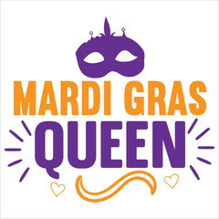 mardi gras queen  it is one of the best illustrator design 