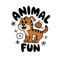  Cute cat astronaut cartoon illustration with typography for t shirt design